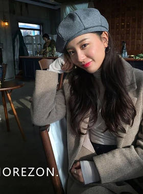 MOREZON【Millionaire octangle beret】毛呢八角贝雷帽男女通用