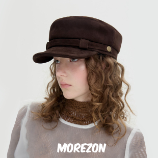 MOREZON Casquette Brown Harper 秋冬报童帽 hat 易梦玲同款