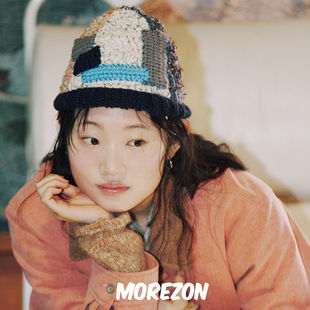 MISU HAT CERVEAU 24AW秋冬贴布冰淇淋毛线帽 BARBE MOREZON