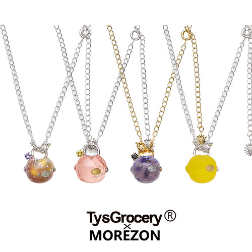 MOREZON【TysGrocery柠檬系列】26春夏新款潮人个性创意树脂项链