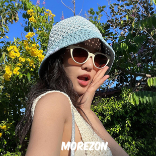MOREZON【POESIE D'AME RING KNIT BUCKET HAT】24春夏针织渔夫帽