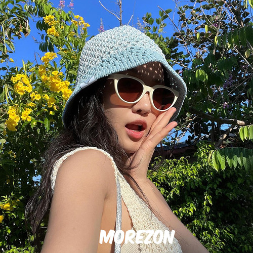 MOREZON【POESIE D'AME RING KNIT BUCKET HAT】24春夏针织渔夫帽