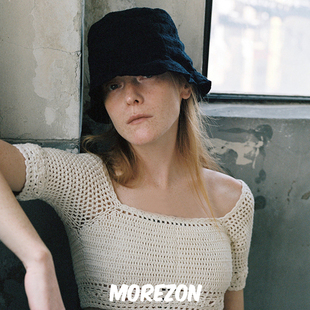 MOREZON【AWESOME NEEDS WAVY LAMPSHADE HAT】24春夏叶片渔夫帽