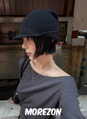 MOREZON【AWESOME NEEDS FLAP KNIT CAP】25AW百搭护耳针织包头帽