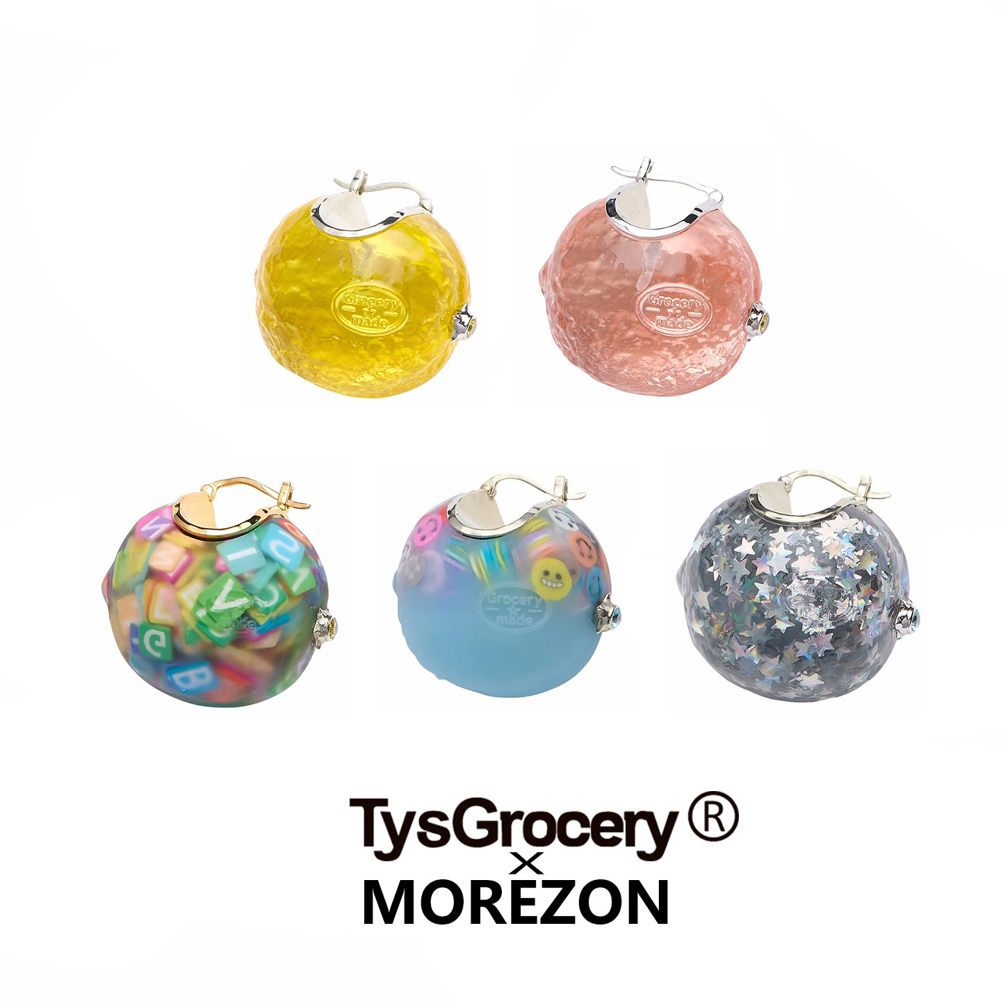 MOREZON【TysGrocery柠檬系列】26春夏新款潮人时尚个性创意耳钉