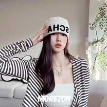MOREZON【SCHA LOGO】德国潮牌春夏小众字母LOGO潮人百搭针织帽子