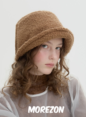 MOREZON【Brown hat Bonnet Shape Hat】25AW秋冬潮人保暖侍女帽