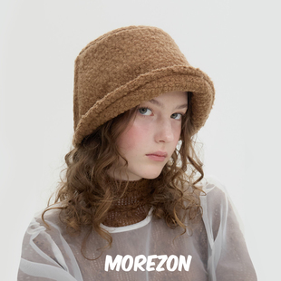 MOREZON【Brown hat Bonnet Shape Hat】25AW秋冬潮人保暖侍女帽