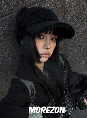 MOREZON【POESIE D'AME SHAGGY EARFLAP CAP】25AW护耳棒球帽子女