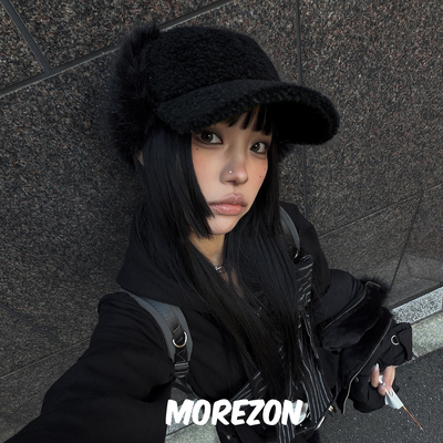 MOREZON【POESIE D'AME SHAGGY EARFLAP CAP】25AW护耳棒球帽子女