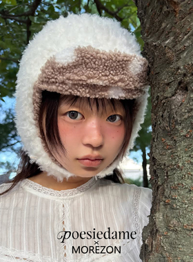 MOREZON【POESIE D'AME WOOLY EARFLAP HAT】26秋冬毛绒护耳帽子