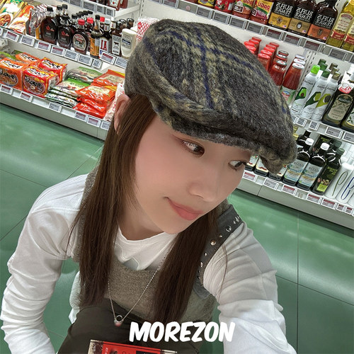 MOREZON【AWESOME NEEDS CLASSIC HUNTING CAP】秋冬格纹前进帽子