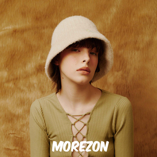 AME Angora knit 仿兔毛潮人百搭渔夫帽 MOREZON hat POESIE
