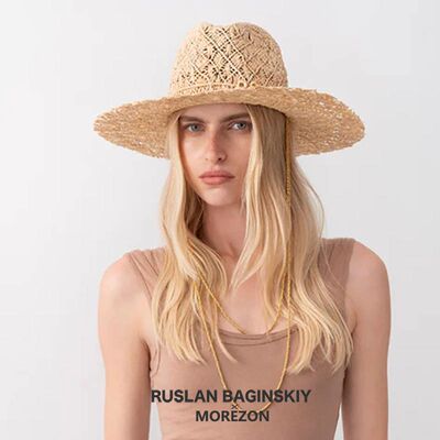 RB MOREZON【Ruslan Baginskiy Fedora Hat】26春夏草编网格礼帽