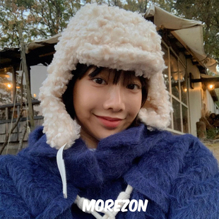 AME CURLY EARFLAP 秋冬可爱护耳帽子女 MOREZON HAT POESIE