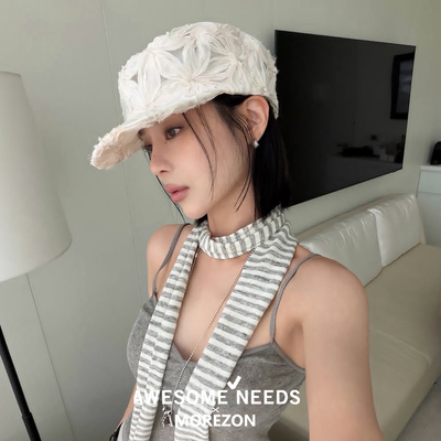 MOREZON【AWESOME NEEDS CLASSIC NEWSBOY CAP】26春夏花朵报童帽