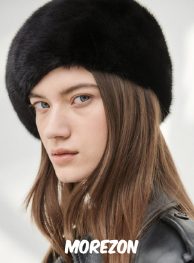 MOREZON【SHINJEO Mink Beret】时尚潮人个性休闲百搭水貂贝雷帽