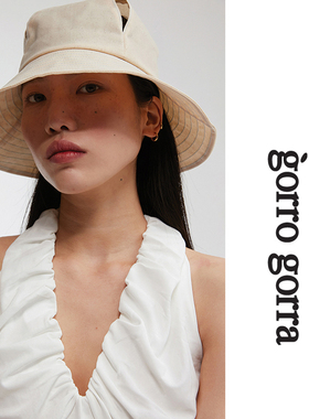 MOREZON【gorrogorra slit wide bucket】设计师裂缝设计渔夫帽