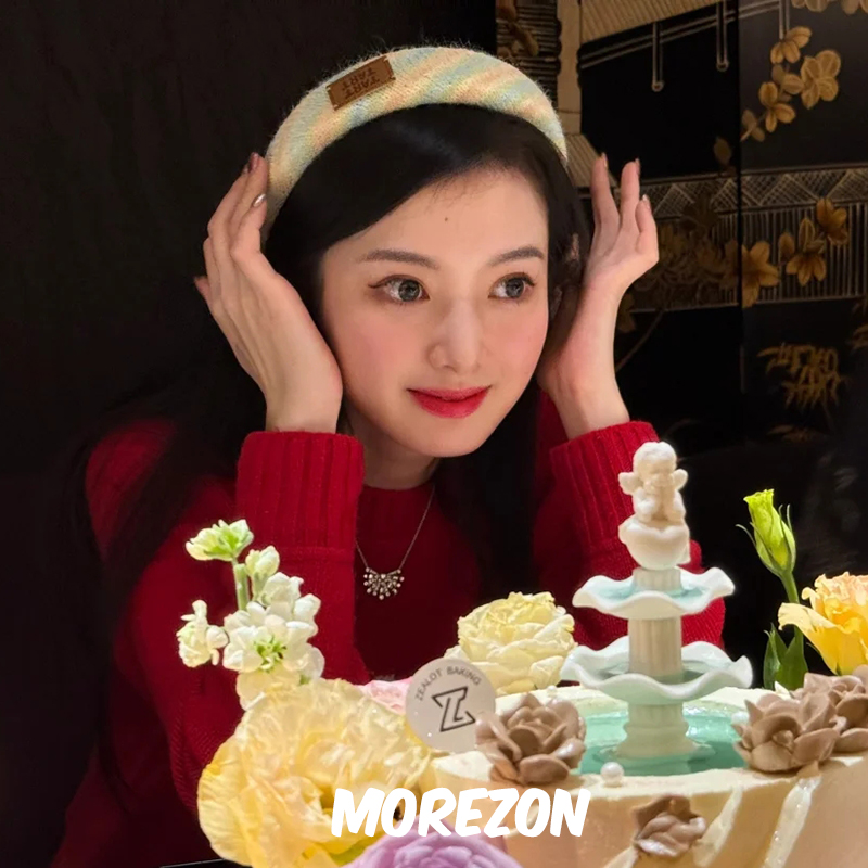 MOREZON【TART TART】25SS新款潮人甜美可爱彩虹宽边发箍发卡女生
