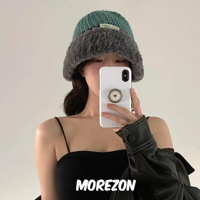 MOREZON【MISU A BARBE FUZZY HAT】24AW秋冬新款绒毛拼接渔夫帽