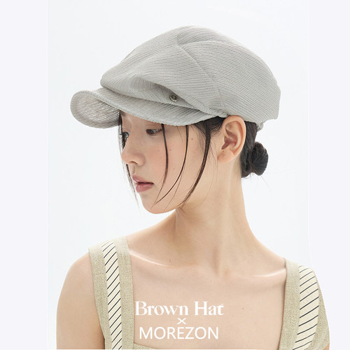 MOREZON【Brown hat Iconic Casquette】26春夏潮人精致报童帽子