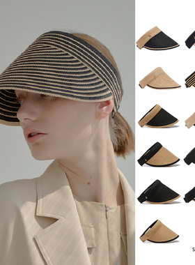 MOREZON【SHINJEO Modern Sun Visor】设计师新款遮脸大檐遮阳帽
