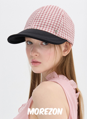 MOREZON【Brown hat Pony Cap】25SS新款时髦拼接显脸小棒球帽子