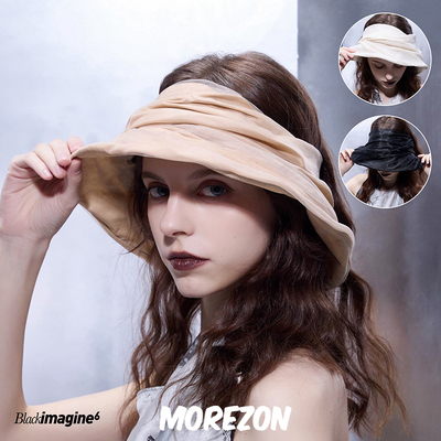 MOREZON【black imagine6】25SS新款潮人休闲可折叠空顶遮阳帽子