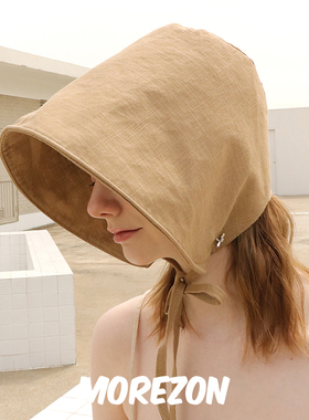 MOREZON【ELKE BLOEM BLOSSOM LINEN BONNET】春夏轻薄透气宝宝帽