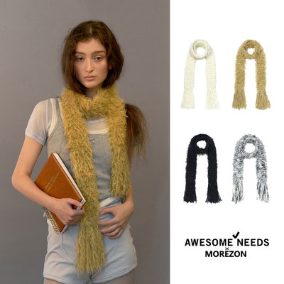 MOREZON【AWESOME NEEDS SNOW MUFFLER】26秋冬新款手工雪花围巾