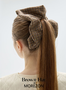 MOREZON【Brown hat Atelier Scrunchie】26秋冬新款精致大肠发圈