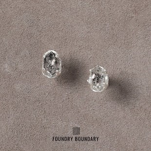 MOREZON【FOUNDRY BOUNDARY】26SS新款潮人简约百搭闪灵耳钉耳饰