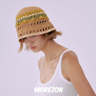 MOREZON【颂的鹤Diamond Bucker Hat】24春夏新款小众钻石渔夫帽