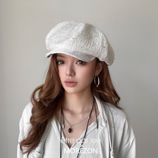 LEE MOREZON ETRE PAR 潮人烧焦破碎提花报童帽子女 26春夏新款
