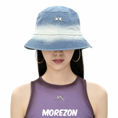 MOREZON【DEAR ALIEN】25SS春夏新款休闲百搭Koi渐变牛仔渔夫帽子