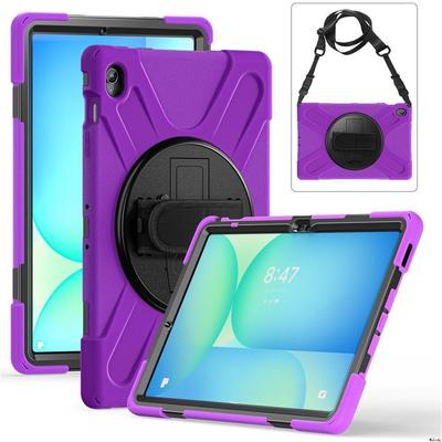 新款适用samsung三星tab S11Ultra平板保护套case挂绳S10FE+/S9/S8肩带旋转支架保护壳A11+/A9全包软硅胶防摔