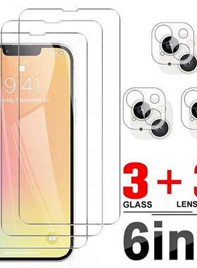Screen Tempered Glass适用于iPhone11 12 13 14 15 16 17 Pro Max Air Camera Lens Glass Protector钢化膜