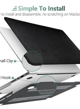 PU Leather Case适用于Macbook New Air 13.3'' Pro 15 16 Retina 13 14 