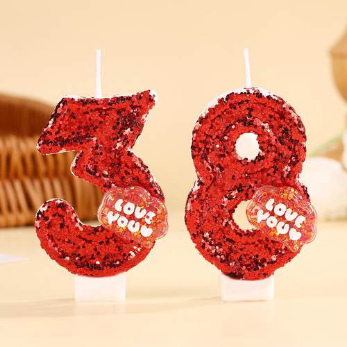 成人系列浪漫红色数字蜡烛