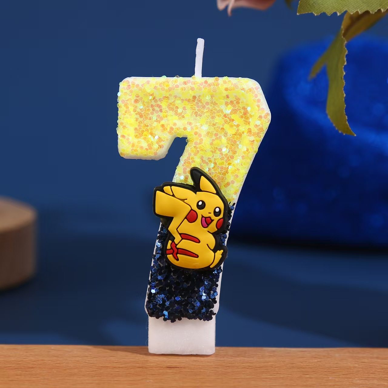 周岁装饰手工庆生蜡烛皮卡丘