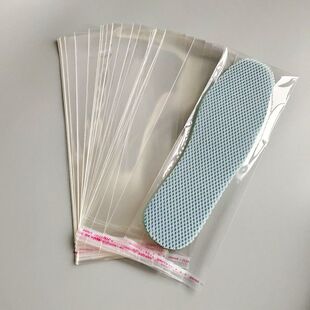 10*35 包装39-45码鞋垫袋子OPP不干胶自粘袋高透膜长方形袋分装袋