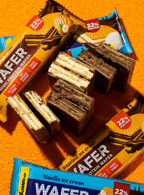 bombbar蛋白巧克力威化饼干华夫饼代餐零食饱腹俄罗斯进口速食