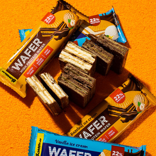 bombbar蛋白巧克力威化饼干华夫饼代餐零食饱腹俄罗斯进口速食