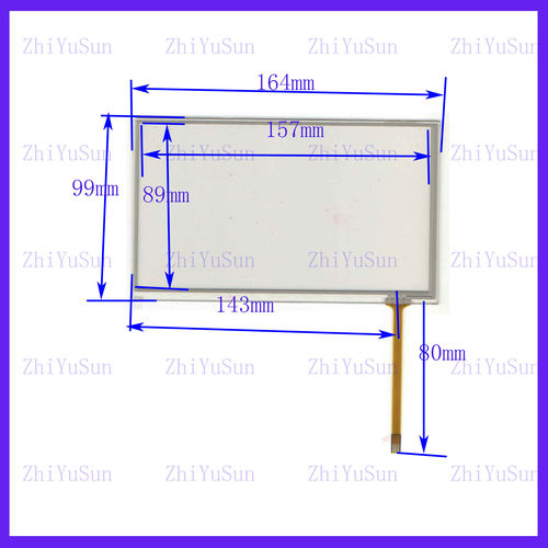 164*99 mm 右下四线电阻触摸屏上接  质量好灵敏 RXA-070090