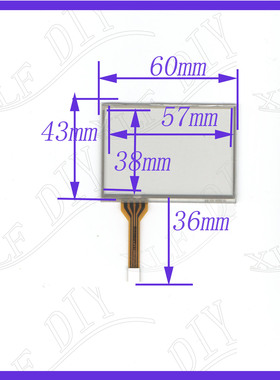 AI2836  60*43触摸手写外屏幕玻璃质量好 60*43mm  AI 2836