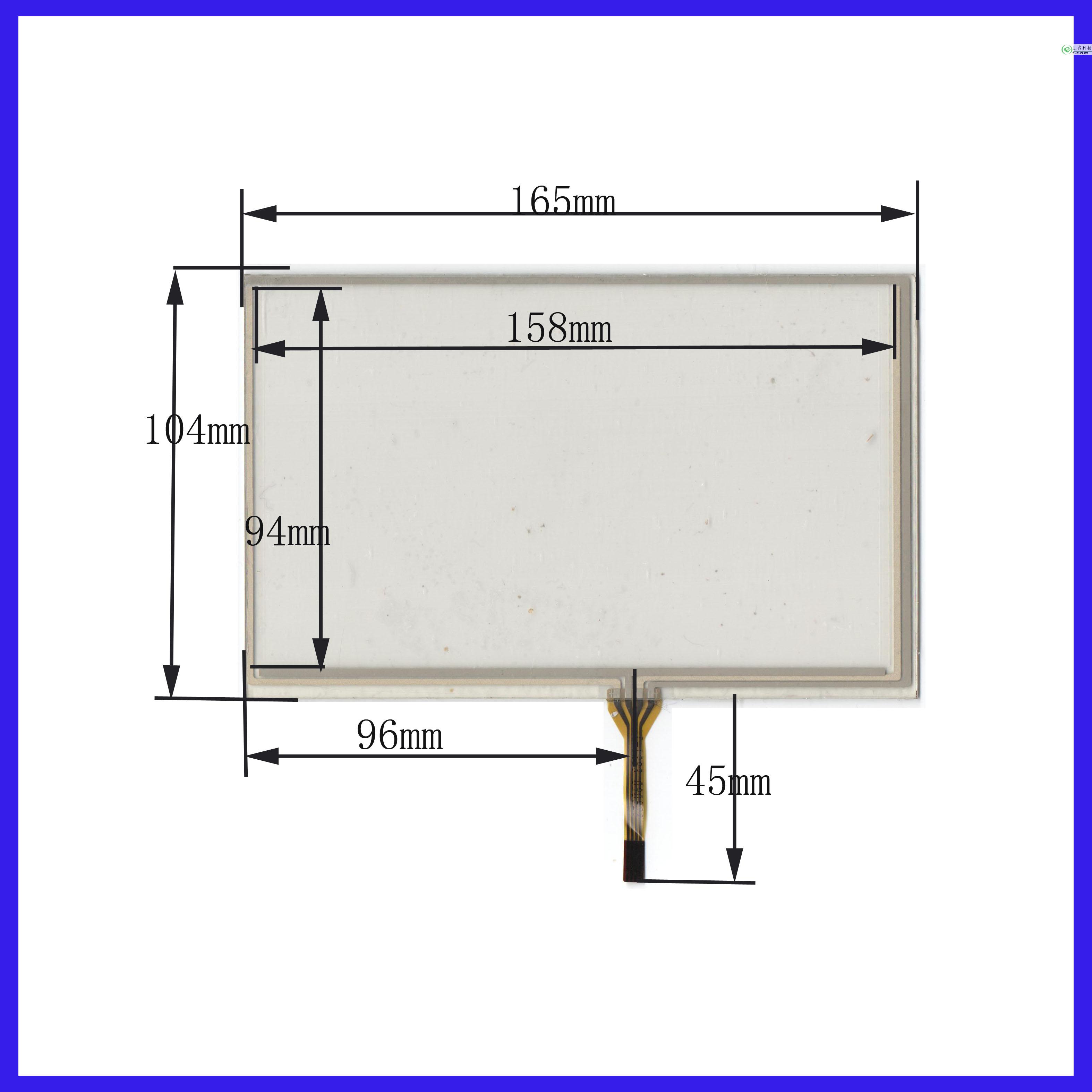 7寸科骏达导航触摸手写外屏幕 四线电阻屏 165*104 灵敏度高