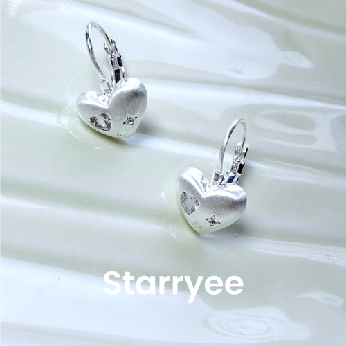 Starryee韩系复古拉丝女个性耳环