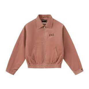 ERD忧郁 三文鱼田岛万针刺绣棉服夹克男女 富二代24fw灯芯绒短款