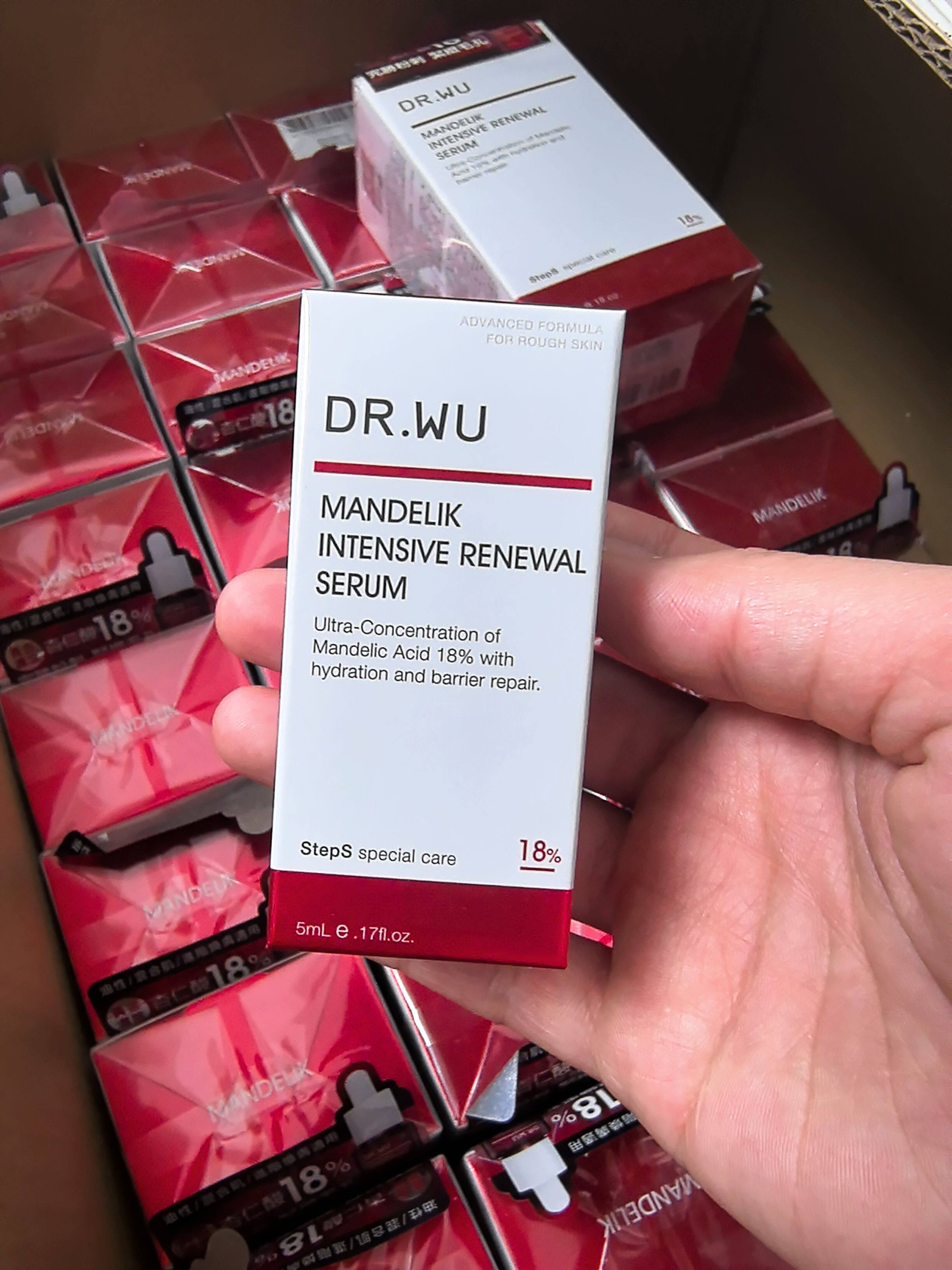 台湾版dr.wu杏仁酸精华液18%5毫升小样温和焕肤去闭口粉刺黑头图片