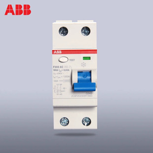 ABB触电保护器空气开关2P100A双极80A漏电断路器F202AC进口品